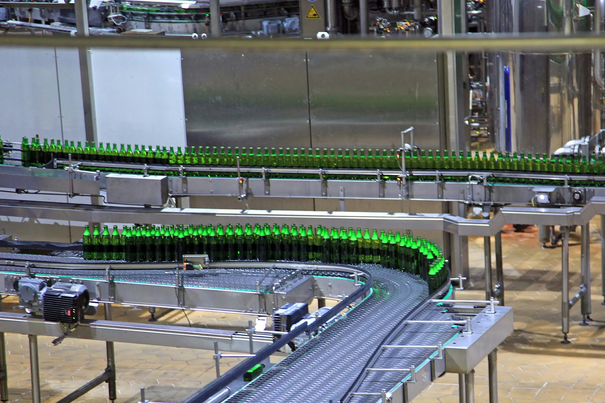 bottling and packaging the beer in bottles